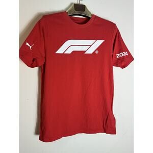 Puma F1 Motorsport T Shirt 2024 Formula 1 Crew Neck Short Sleeve Red